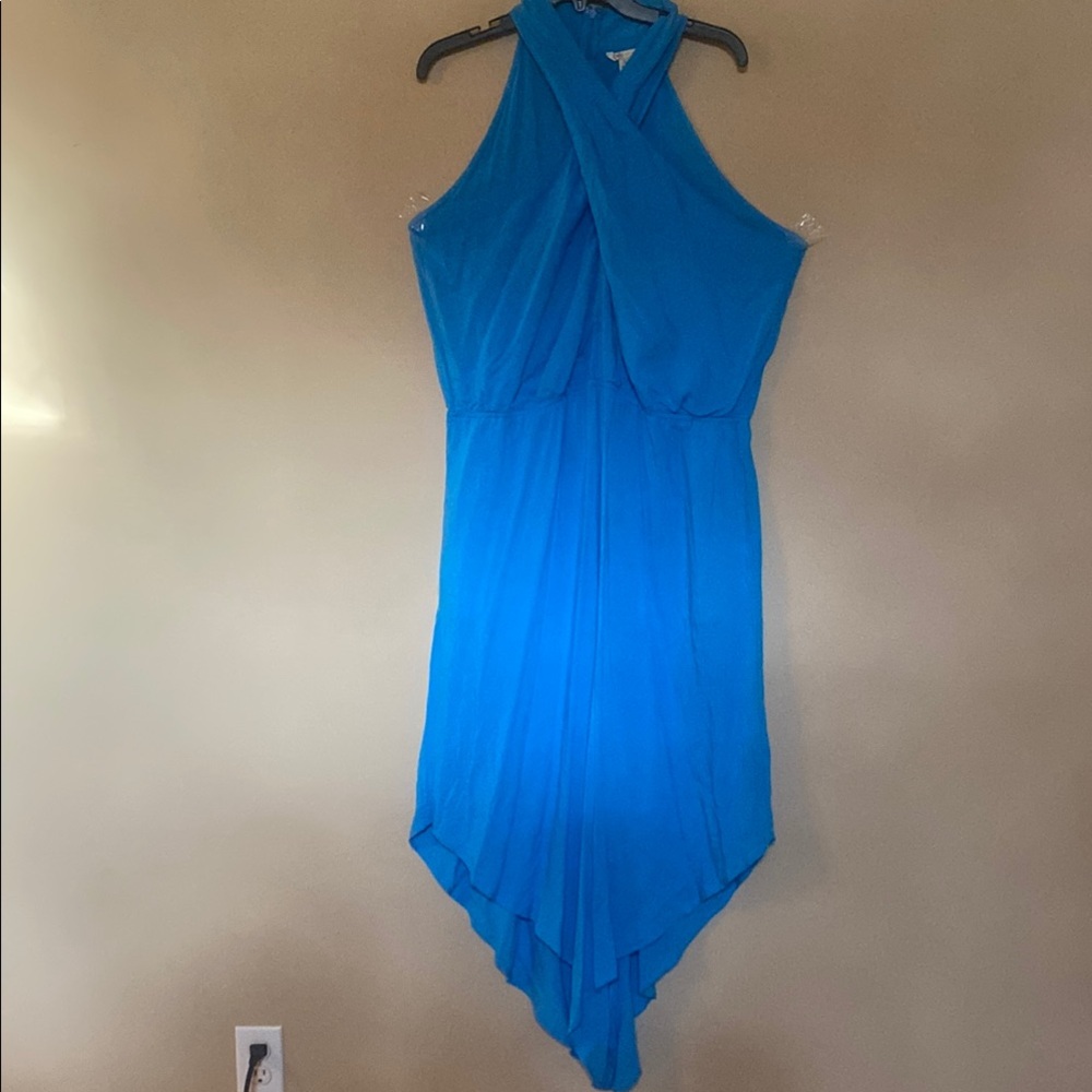 Cato Elegant Blue Wide Leg Halter Jumpsuit